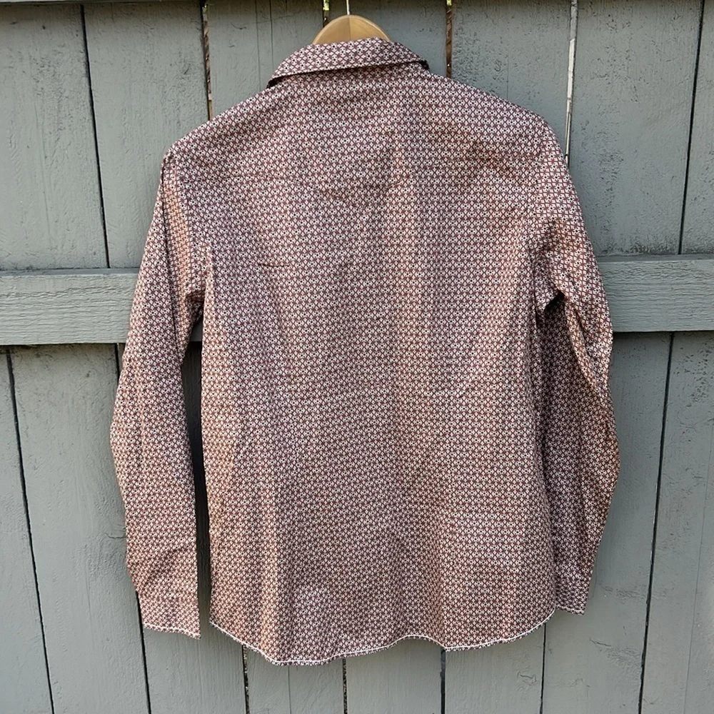 NWT Panhandle Rough Stock Burnt Orange Western Shirt Cowgirl Rodeo Sz M - Picture 8 of 8